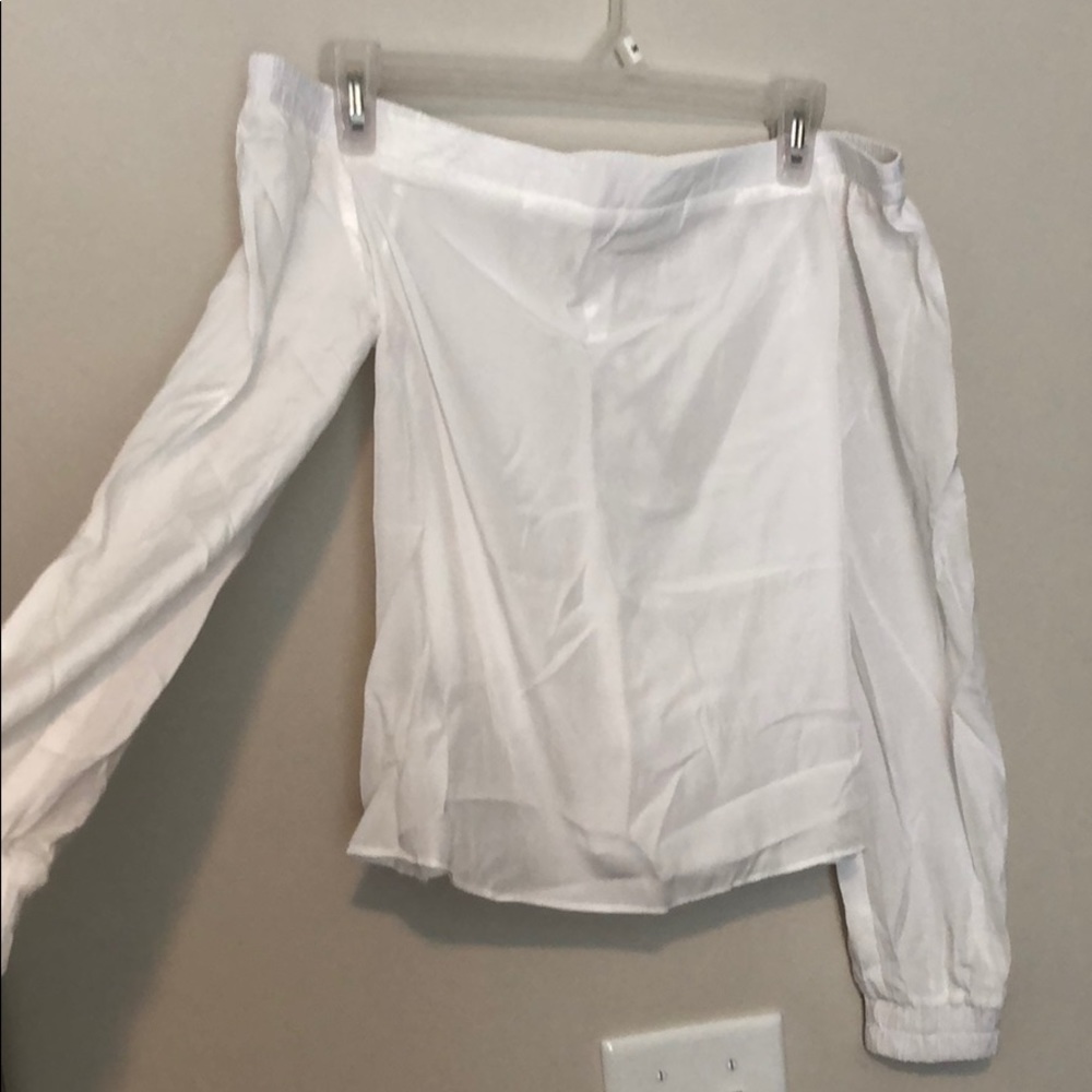Express Off the Shoulder White Blouse